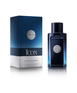 Banderas The Icon Eau De Toilette For Men - Long Lasting - Virile, Elegant, Trendy And Sexy Scent - Wood, Amber, And Sandalwood Notes - Ideal For Special Events - 3.4 Fl Oz