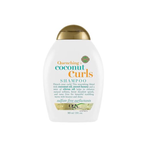 Organix Quenching Plus Curls Shampoo, Coconut, 13 Fluid Ounce