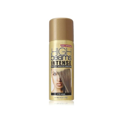 High Ridge Beams Intense SprayOn Hair Color Oz Add Temporary Color Highlight to Your Hair Instantly Great for Streaking Tipping or Frosting Washes out Easily, Gold, 2.7 Ounce