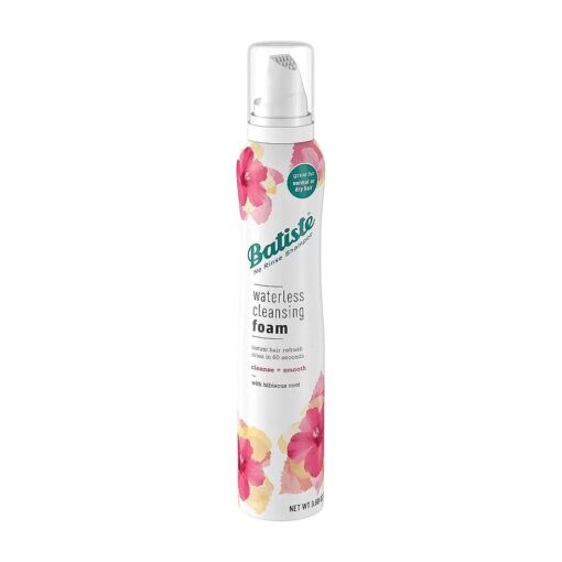 Batiste Waterless Cleansing Foam Cleanse and Smooth with Hibiscus Root, 3.60 OZ