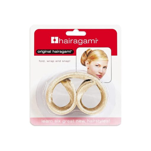 Hairagami-The Original Hair Bun Updo Fold, Wrap & Snap Styling Tool ( Light )