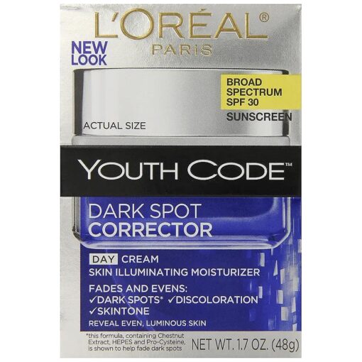 L'Oreal Paris Youth Code Dark Spot Corrector Facial Day Cream SPF 30