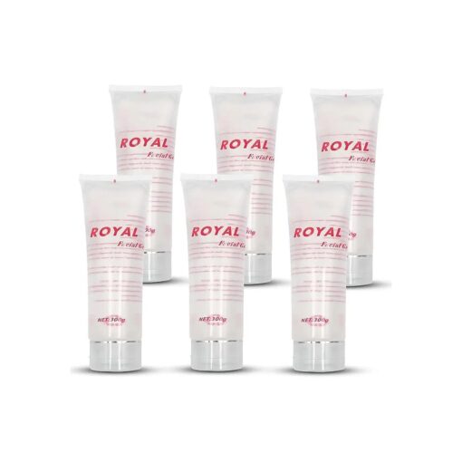 Radio Frequency Gel for RF Machine - Cooling Gel for Laser Hair Removal - Water Base Cream for Facial Massager - Royal Facial Gel Clear ( Pack of 6 )