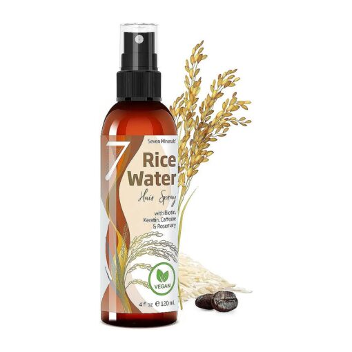 NEW Fermented Rice Water for Hair Growth - Infused with Rosemary, Biotin, Caffeine, Keratin Vegan Non-Greasy Spray Naturally Thicker, Longer, Softer Men & Women ( 4 fl oz )