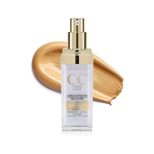 Marcelle CC Cream SPF 35, Golden Glow Universal Tint, Skin Enhancer, Paraben-Free, 1 Fl, Oz .