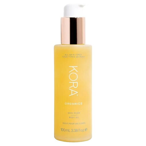 KORA Organics Noni Glow Body Oil, Nourish and Smooth Skin, Certified Organic, Cruelty Free, 3.38 oz