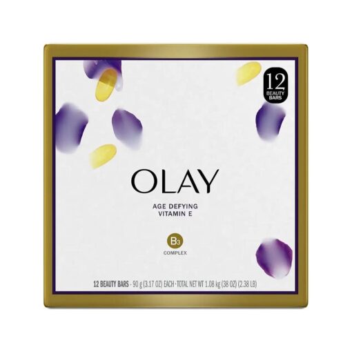 Olay Moisture Outlast Age Defying Beauty Bar, 12 Count per box, 38 Ounce