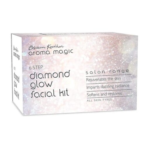 Diamond Glow Facial Kit | Multi Use | 6 in 1 Natural Face Set for Women | Cleansing & Moisturizing Skincare Kit | for All Skin Types