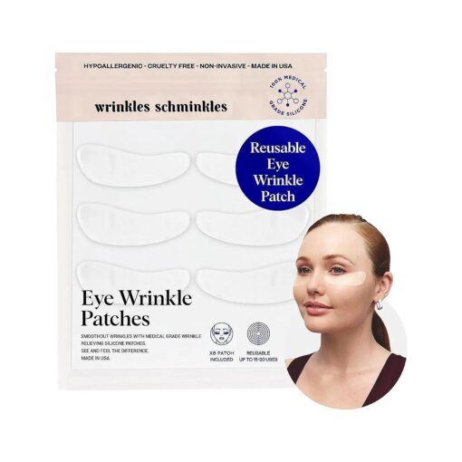 Wrinkles Schminkles Under Eye Patches - Rejuvenate Wrinkles with Medical Grade Silicone Reusable Anti-Wrinkle Patches for Under Eye Treatment, Banish Dark Circles ( 3 Pairs )