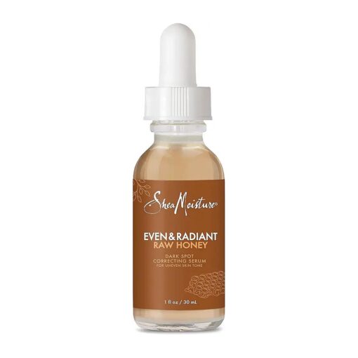 SheaMoisture Even and Radiant Face Serum Skin Care for Uneven Skin Tone Dark Spot Corrector with Raw Honey 1 fl oz