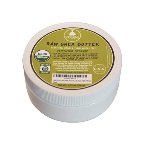 Certified ORGANIC RAW SHEA NUT BUTTER ( African ), 3.75 oz, Unrefined Natural Moisturizer .