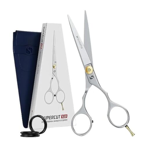 6" hair scissors for professional, barber & hairdresser - hair shears for cutting, trimming, grooming, precision, facial hair - Right Hand hair cutting scissors for men, women, kids, adults .