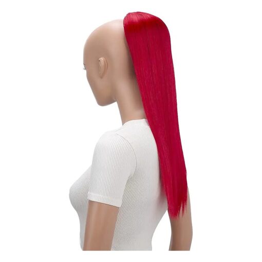 CAISHA 22" Hairpiece Ponytail Extension Drawstring Voluminous Straigtht Red PH516