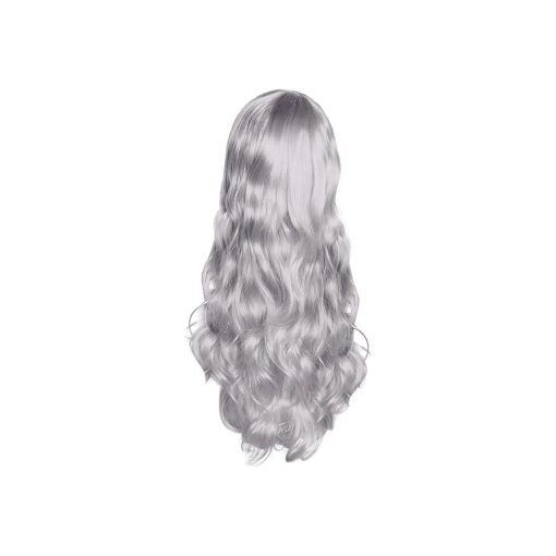 Curly Cosplay Wig Long Hair Heat Resistant Spiral Costume Wigs Anime Fashion Wavy Curly Cosplay Daily Party 32" 80cm ( Grey )