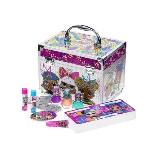 LOL Surprise Kids Makeup Kit for Girls, Real Washable Beauty Toy Makeup Set, Girls Beauty Gift, Play Makeup and Pretend Play Toys Ages 3 and Up, Townley Girl