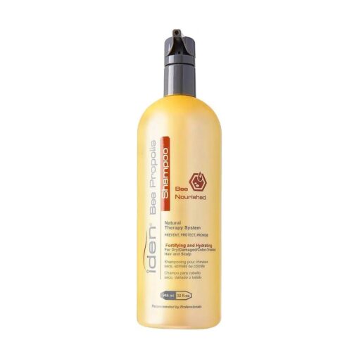 Iden Bee Propolis Bee Nourished Shampoo, For Damaged & Color-treated Hair, Quinoa Protein & Sweet Almond Oil, 32 fl.oz