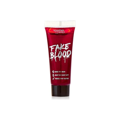 Realistic Fake Blood - Face and Body Paint - Pretend Costume and Dress Up Makeup by Splashes & Spills - New & Improved Formula ! ( 10ml )