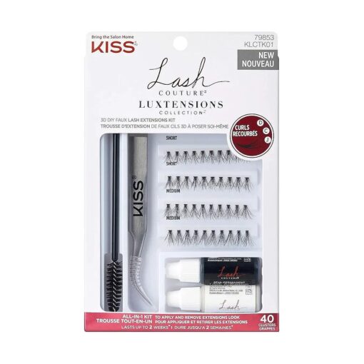 Kiss Lash Couture Luxtensions Faux Lash Extensions Kit ( Pack of 2 )