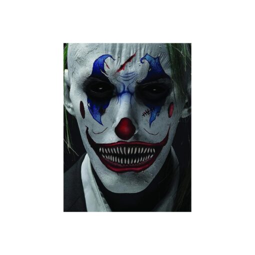 Halloween Realistic Temporary Costume Make Up Face Tattoo Kit Men or Women Adult - ( Scary Clown ) - 1 Kit