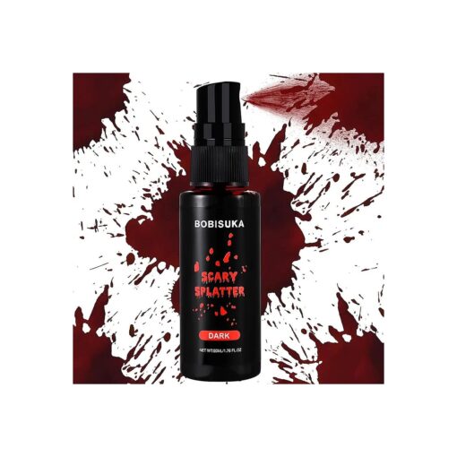 BOBISUKA Fake Blood Spray for Cosplay - Vampire Blood Washable for Clothes and Face - Fale Blood Makeup