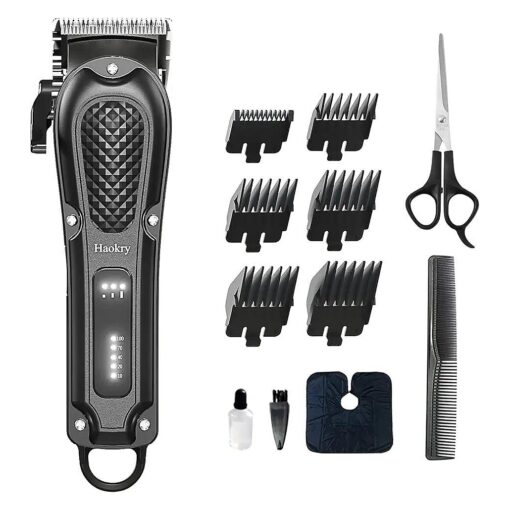 Hair Clippers for Men Professional - Cordless & Corded Barber Clippers for Hair Cutting & Grooming, Rechargeable Beard Trimmer