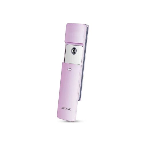 Facial Nano Mister Handy Mist Spray Steamer Face Sprayer Rechargeable Sliding Facial Mini Nano Steam Moisture Mist Eyelash Extensions Best Dry Oil Skin Moisturizing Treatment Face Mister Pink