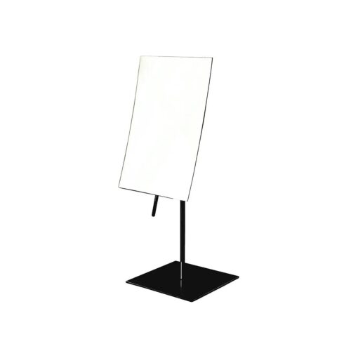 JERDON Rectangular Tabletop Makeup Mirror - Makeup Mirror with 3X Magnification with Black Finish - 5-inch by 8-inch Vanity Mirror - Model JP358BK