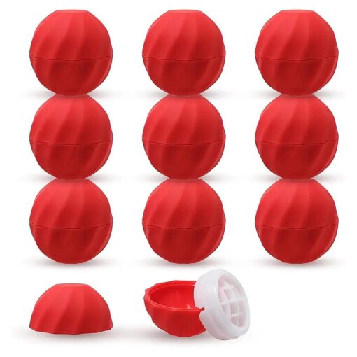 longway 0.24Oz ( 7ml ) Empty Lip Balm Sphere Containers | Screw Cap Lipstick Tubes/Chapstick Tubes/Chapstick Holder for Lip Gloss & BPA FREE ( Pack of 10 ( Red )