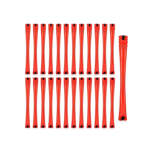 84 Pieces Hair Perm Rods Hair Curling Rollers Perming Rods Curlers Cold Wave Rods for Hairdressing Styling Tools ( Red,0.2 Inch )