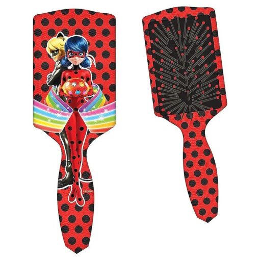 Miraculous Ladybug Paddle Hair Brush, Red