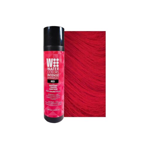 Watercolors Intense Color Depositing Sulfate & Paraben Free Shampoo, Maintains & Enhances Haircolor - Red 8.5 Oz ( Pack of 1 )