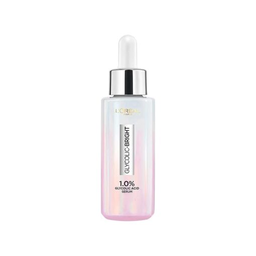 L'Oreal Paris Brightening Serum, 1 % Glycolic Acid, 2 % Niacinamide Serum, Visibly Minimizes Spots, Reveals Even Skin Tone, Glycolic Bright Skin, 30ml ( 1.05 oz )