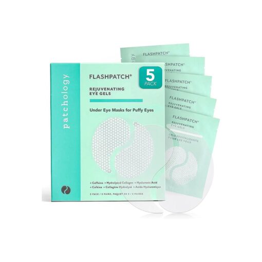 Patchology Eye Gels Patch ( 5 Pairs ) - Natural Eye Patches for Puffy Eyes, Dark Circles and Eye Bags - Eye Mask Skincare for All Skin Types - Beauty & Personal Care Eye Patch