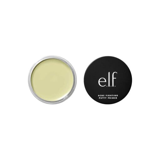 e.l.f, Acne Fighting Putty Primer, Infused with 1.8 % Salicylic Acid, Helps Prevents Future Breakouts & Helps Reduce Redness, Minimizes Appearance of Pores, Preps & Primes Skin, 0.74 Oz ( 21g )