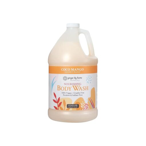 Botanicals Nourishing Body Wash, Coco Mango, 100 % Vegan & Cruelty-Free, Coconut Mango Scent, 1 Gallon ( 128 fl oz ) Refill