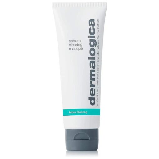 Dermalogica Sebum Clearing Masque ( 2.5 Fl Oz ) - Anti-Aging Clay Face Mask with Salicylic Acid - Absorbs Excess Oils To Soothe and Refine Skin Texture