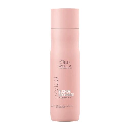 Wella Professionals Invigo Blonde Recharge Cool Blonde Shampoo, Refresh and Maintain Blonde Color, Rid Brassiness, 10.1oz