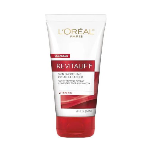 L'Oreal Paris RevitaLift Radiant Smoothing Facial Cream Cleanser 5 Fl, Oz