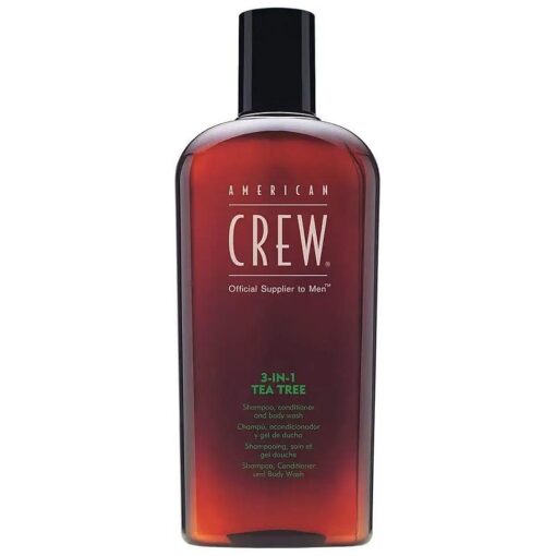 American Crew Shampoo, Conditioner & Body Wash for Men, 3-in-1, Tea Tree Scent, 15.2 Fl Oz