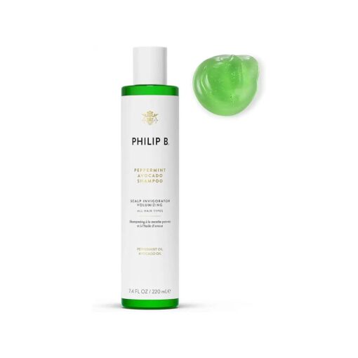 PHILIP B. Peppermint Avocado Shampoo 7.4 oz - Volumizing & Clarifying Shampoo for Dry to Oily Hair and Scalp, Non-Stripping