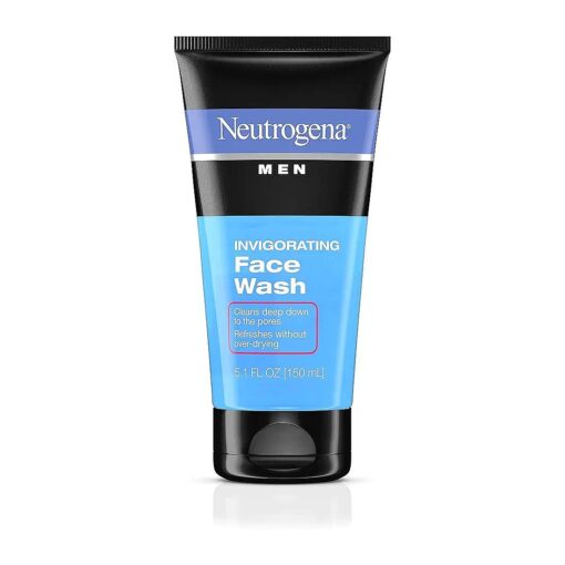 Neutrogena Men 's Invigorating Daily Foaming Gel Face Wash, Energizing & Refreshing Oil-Free Facial Cleanser for Men, 5.1 Fl Oz ( Pack of 3 )