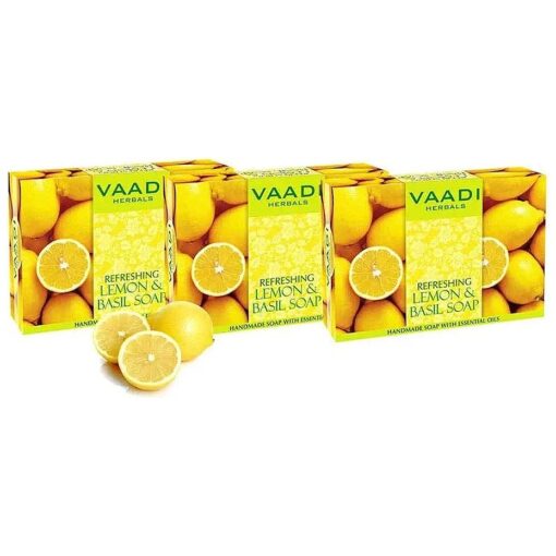 Vaadi Herbals Refreshing Soap Lemon & Basil 3x75g