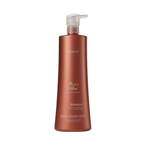 DESIGNLINE Honey & Aloe Shampoo, 32.5 oz - Regis Gently Cleanses and Helps Create Frizz-Free Better Defined Curls