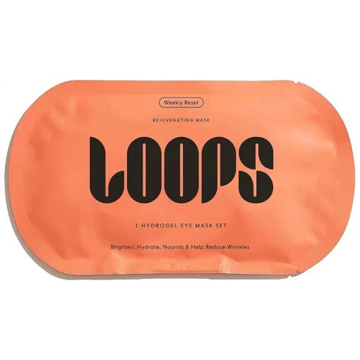 LOOPS WEEKLY RESET - Rejuvenating Hydrogel Eye Mask - Brighten, Hydrate, Nourish and Help Reduce Wrinkles for Refreshed Eyes - Reduces Signs of Puffiness - For Resilient-Looking Skin - 1 Pc