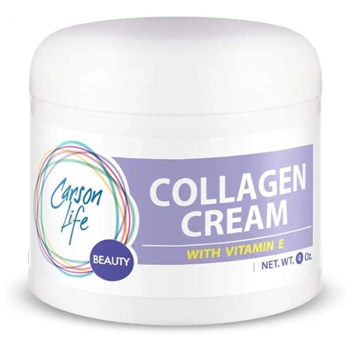 Carson Life Collagen Beauty Cream With Vitamin E - 4 Oz - Marvelously Rejuvenate Skin & Prevent Wrinkles - Keep Your Skin and Face Healthy - Made in the USA ( Single )