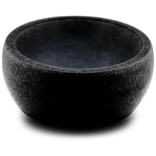 ShayVe Shaving Bowl for Shaving Soap & Cream -- Granite Shave Bowl For Shaving Soap & Cream -- Exquisite Heat Insulated Wet Shaving Kit Addition ( Black )