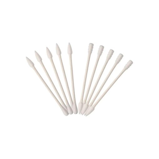 Pangda Cotton Swabs Cotton Tipped Applicator Double Tipped with Cardboard Handles, 400 Pieces ( Pointed and Spiral Tip, Pointed and Round Tip )