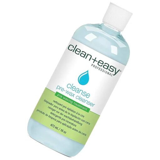 Clean + Easy Cleanse- Pre Wax Cleanser, Removes Any Traces Of Oils and Make-up Before Hair Removal, Essential Pre-Treatment for Effective Waxing, 16 oz