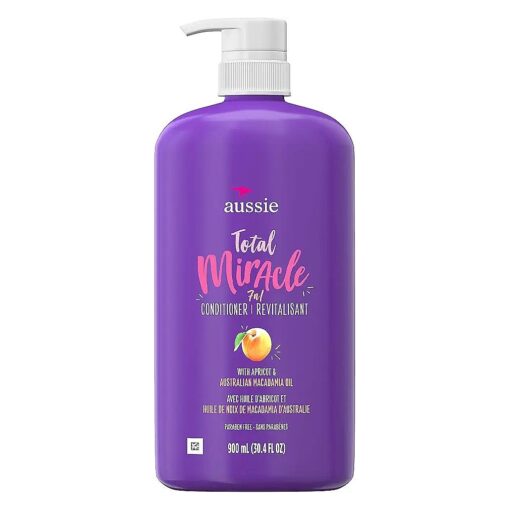 Aussie Conditioner for Damaged Hair with Apricot, Total Miracle, 30.4 Fl Oz ( Pack of 4 )