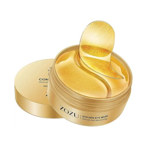 24k Gold Under Eye Patches - 60 Pcs Eye Mask Pure Gold Anti-Aging Collagen Hyaluronic Acid Under Eye Mask for Removing Dark Circles, Eye Skin Care Pads With Collagen